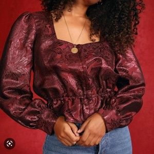 Rouje Burgundy Top
